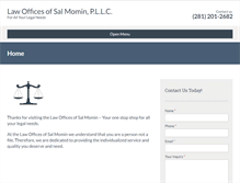Tablet Screenshot of mominlawoffices.com